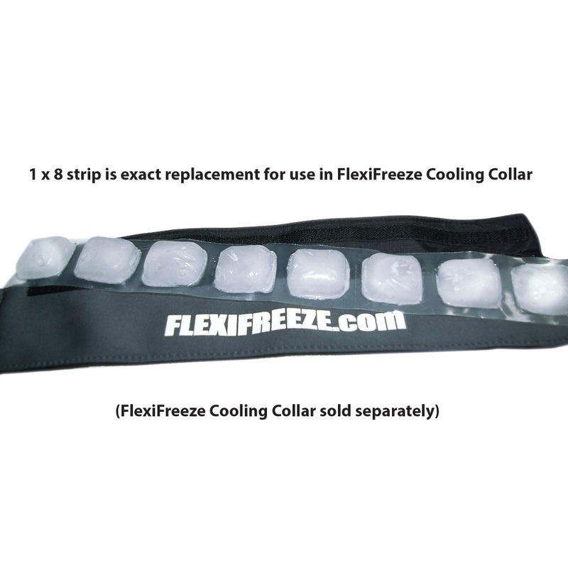 FlexiFreeze Cooling Collar Refill Ice Strips 8 Cube Strip (6 Pack) - Image 2